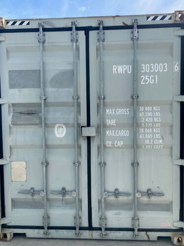 20ft High Cube Container - Wellington RWPU3030036