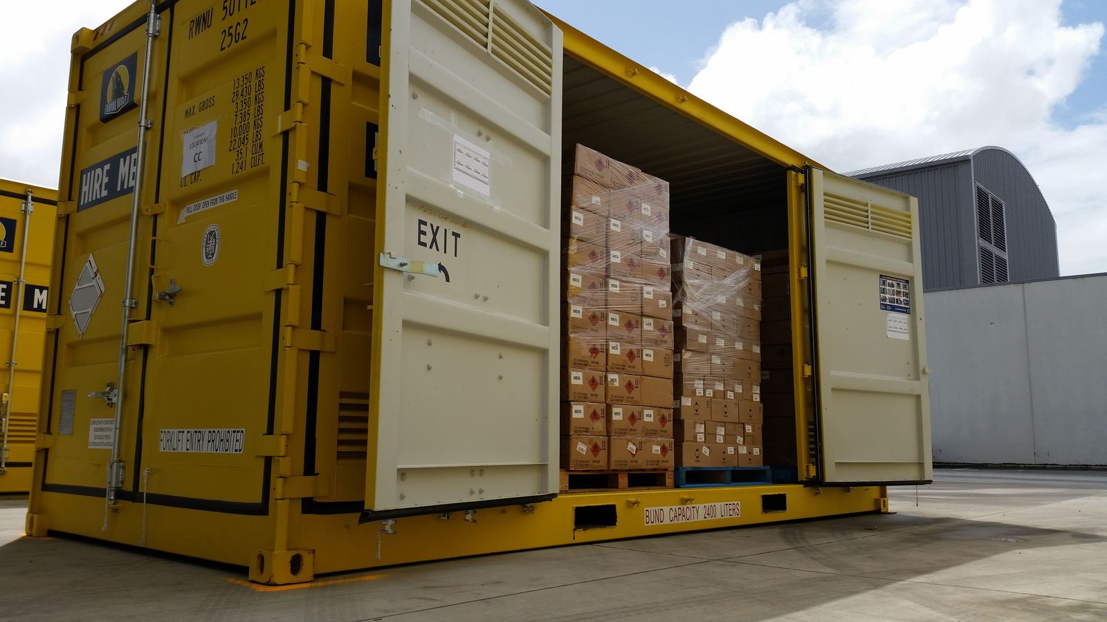 Containers Providing Overflow Storage